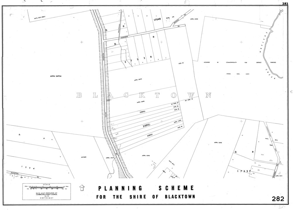 Blacktown Shire Council Planning Scheme, Sheet 282