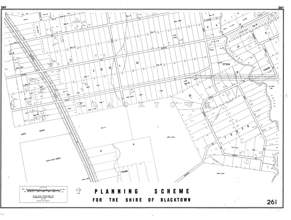 Blacktown Shire Council Planning Scheme, Sheet 261