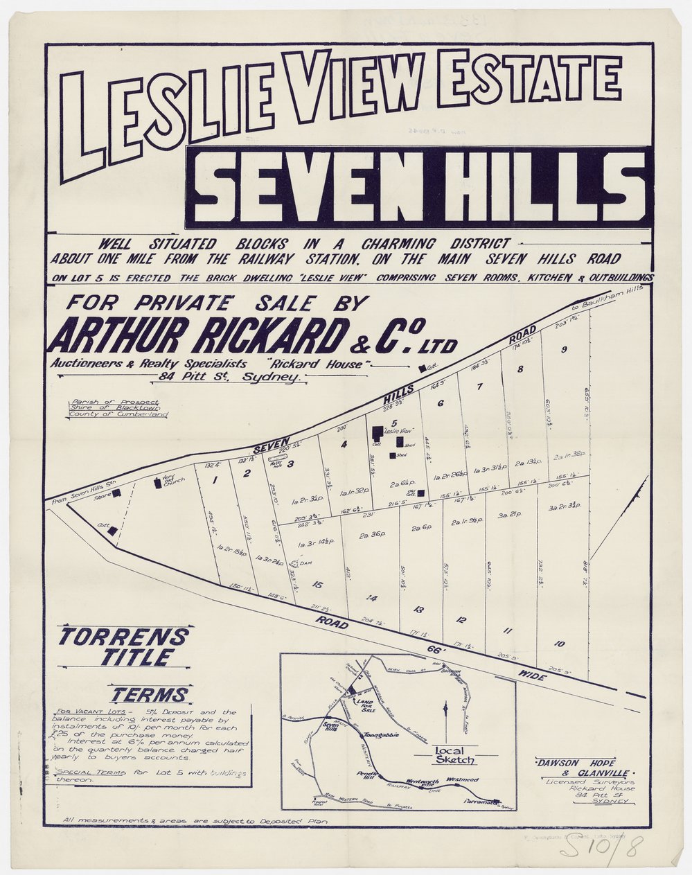 Leslie View Estate, Seven Hills