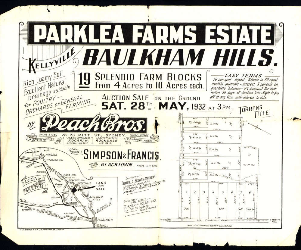 Parklea Farms Estate, Baulkham Hills