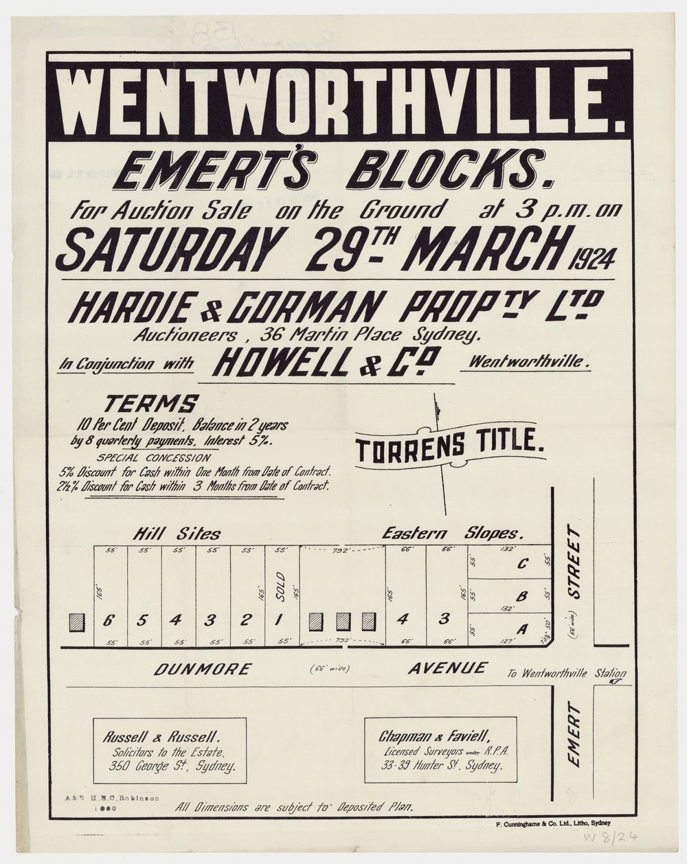 Emerts Blocks, Wentworthville