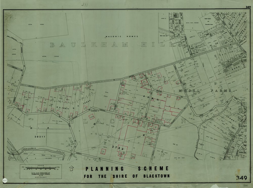 Blacktown Shire Council Planning Scheme, Sheet 349