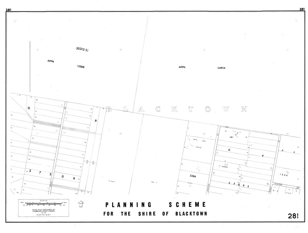 Blacktown Shire Council Planning Scheme, Sheet 281
