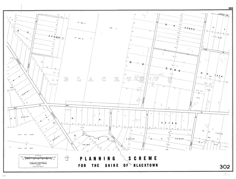 Blacktown Shire Council Planning Scheme, Sheet 302