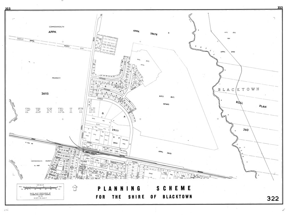 Blacktown Shire Council Planning Scheme, Sheet 322