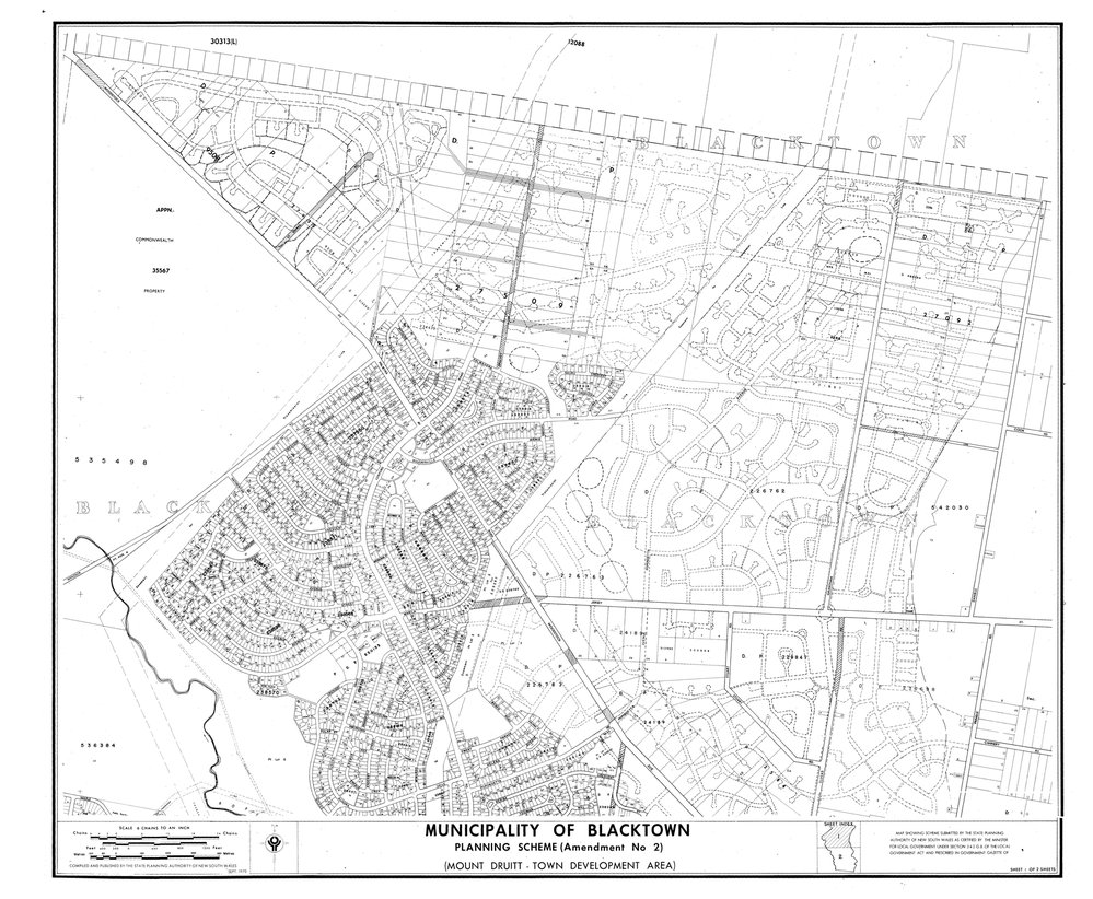 Municipality of Blacktown Planning Scheme, Sheet 1/2