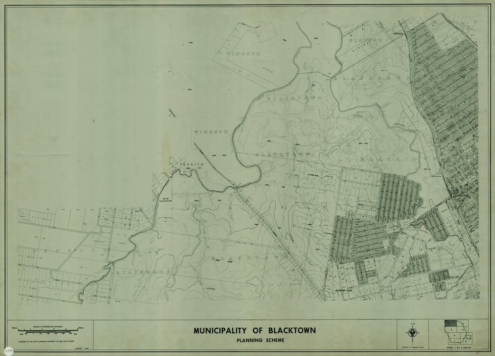 Municipality of Blacktown Planning Scheme, Sheet 1/8
