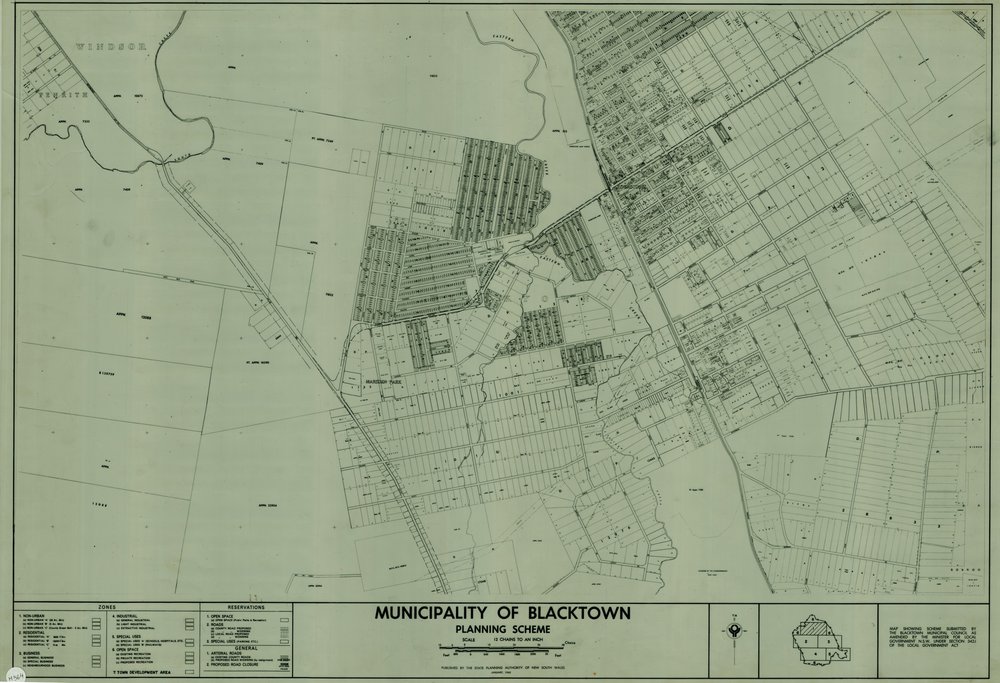 Municipality of Blacktown Planning Scheme, Sheet 1