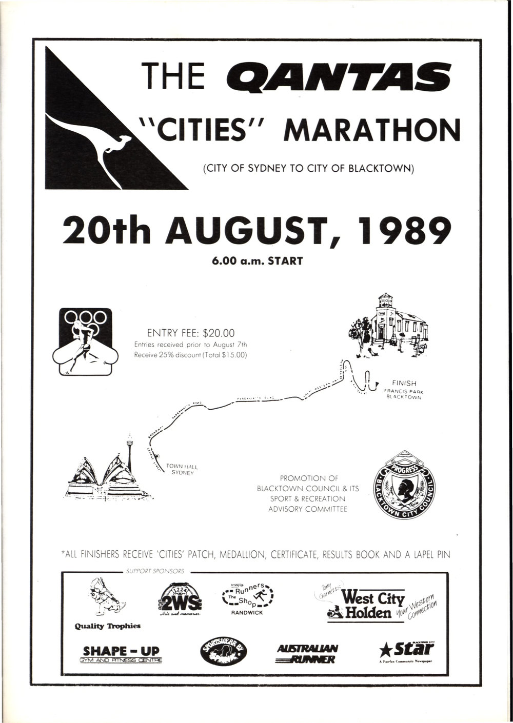 Blacktown Cities Marathon, 1989
