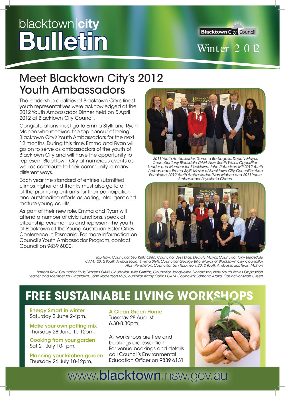 Blacktown City Bulletin, Winter 2012