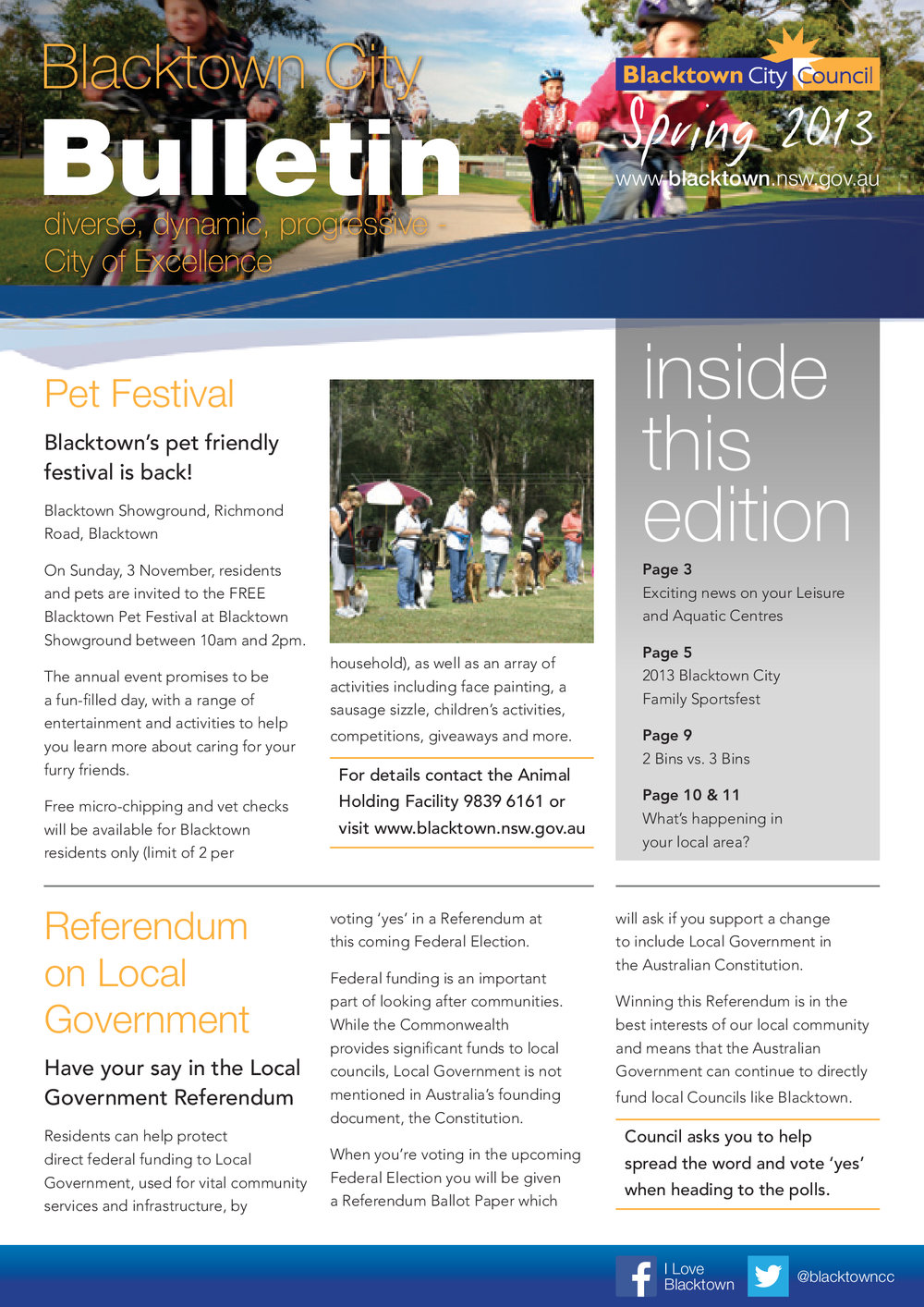Blacktown City Bulletin, Spring 2013