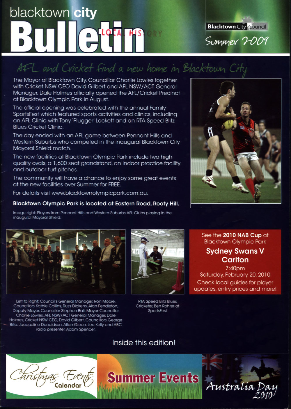 Blacktown City Bulletin, Summer 2009