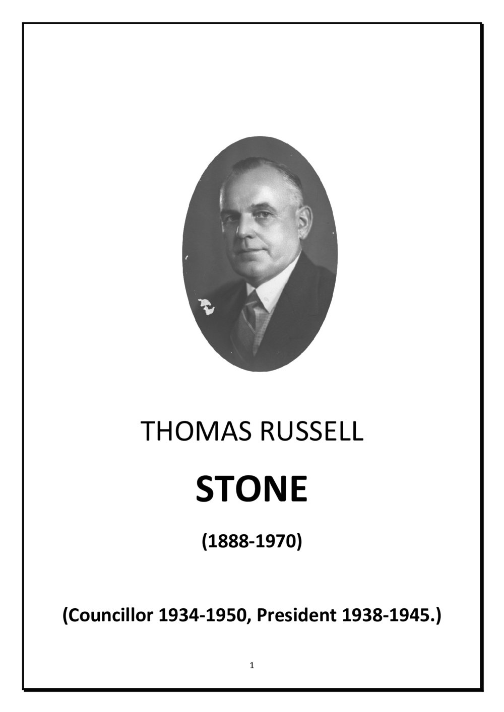 Thomas Russell Stone - biography