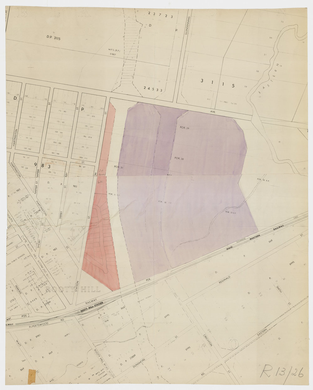 Plan of Rooty Hill Road South, Rooty Hill