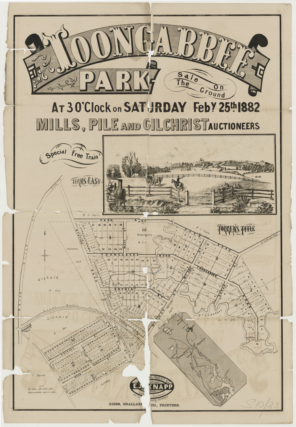 Toongabbie Park Estate, Seven Hills, 1882