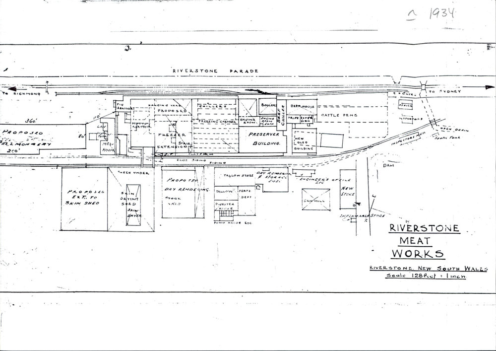 Riverstone Meatworks, 1934