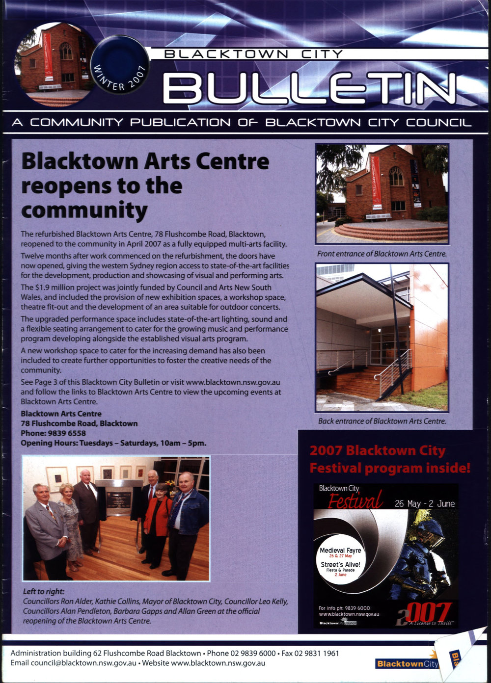 Blacktown City Bulletin, Winter 2007