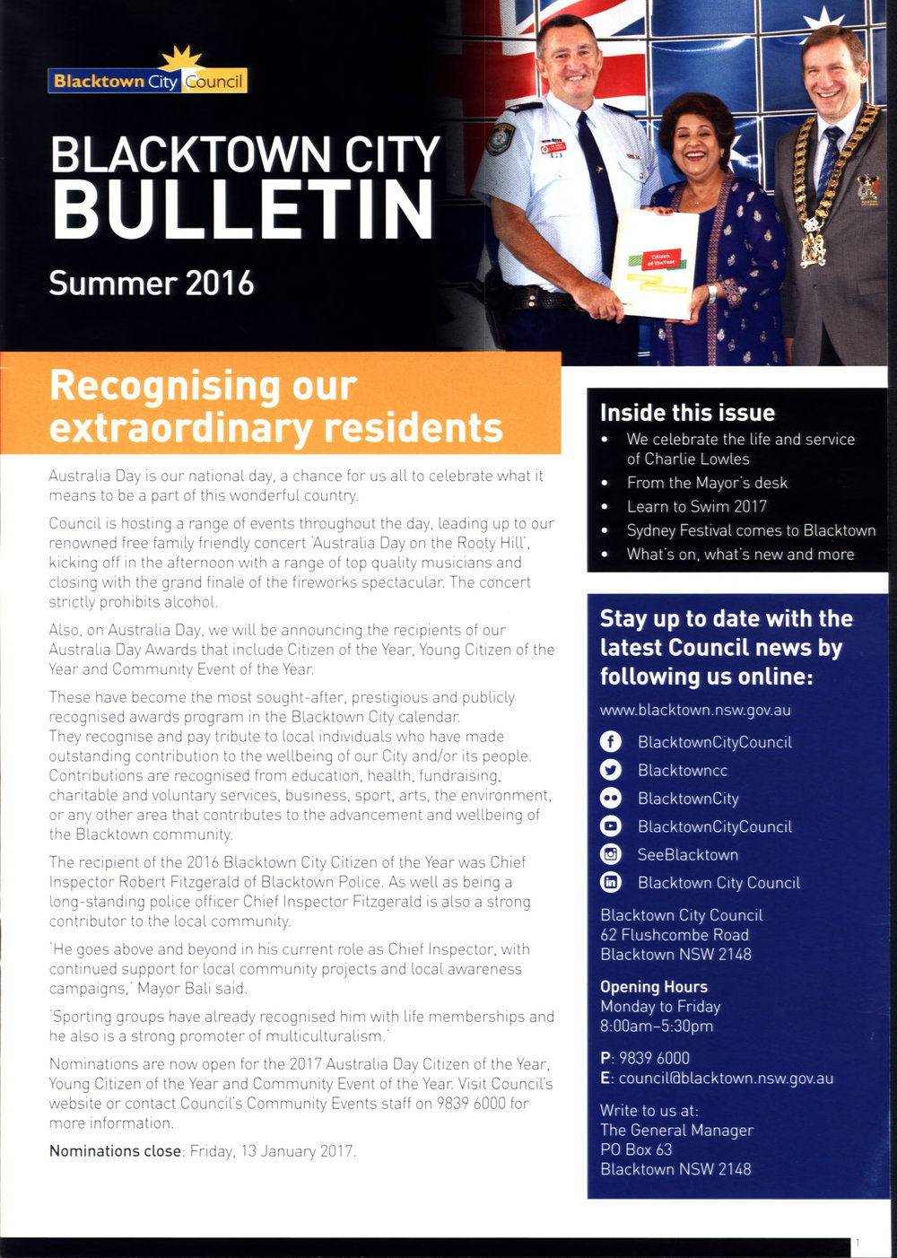 Blacktown City Bulletin Summer 2016