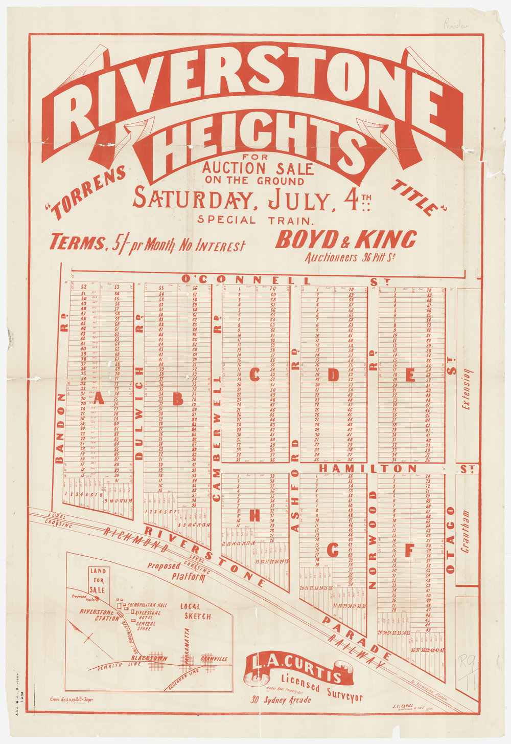 Riverstone Heights, 1885
