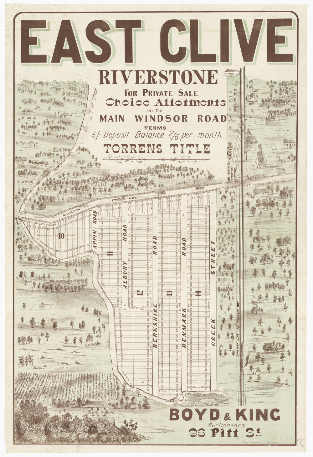 East Clive Estate, Riverstone, c1884