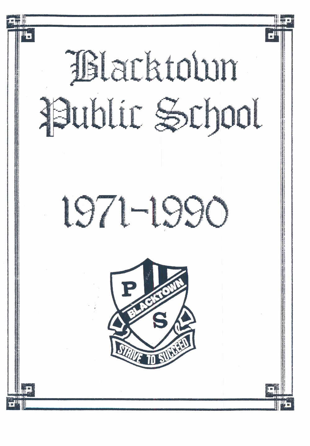 Blacktown Public School 1971-1990