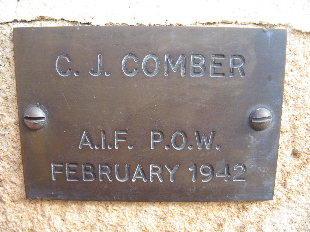 Plaque - Comber, Charles John (AIF, POW)