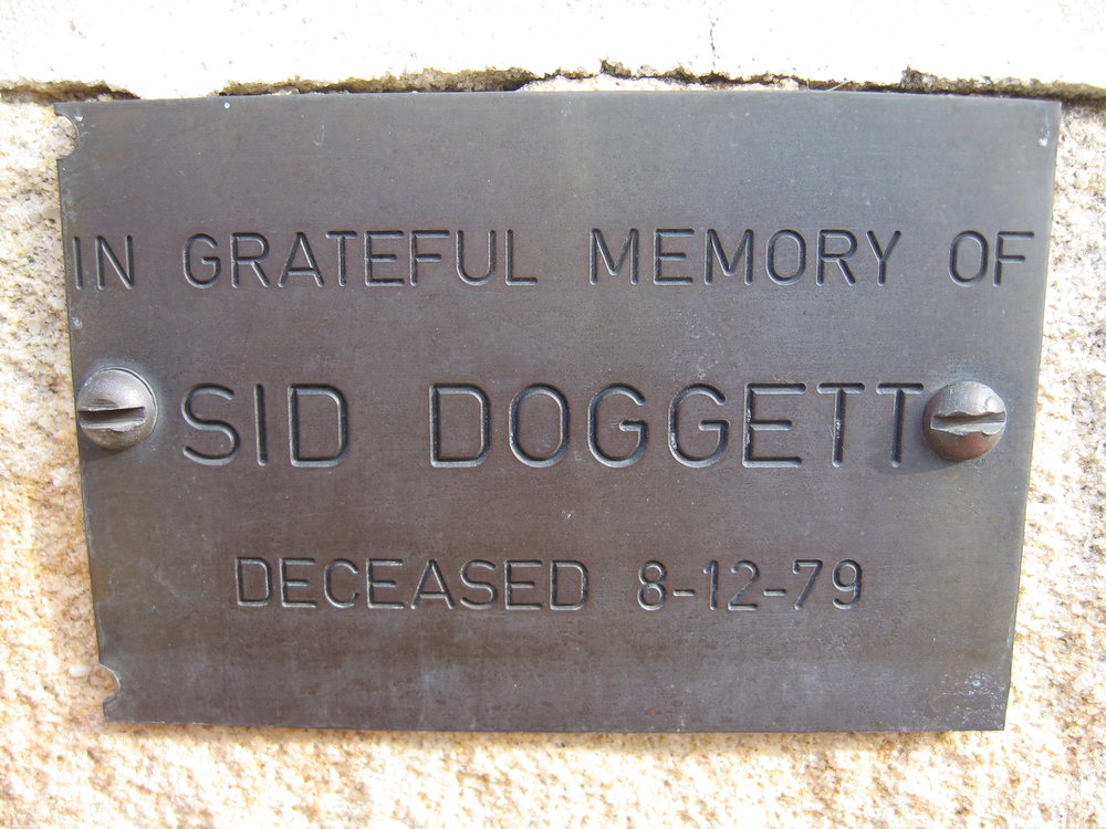 Plaque - Doggett, Sid