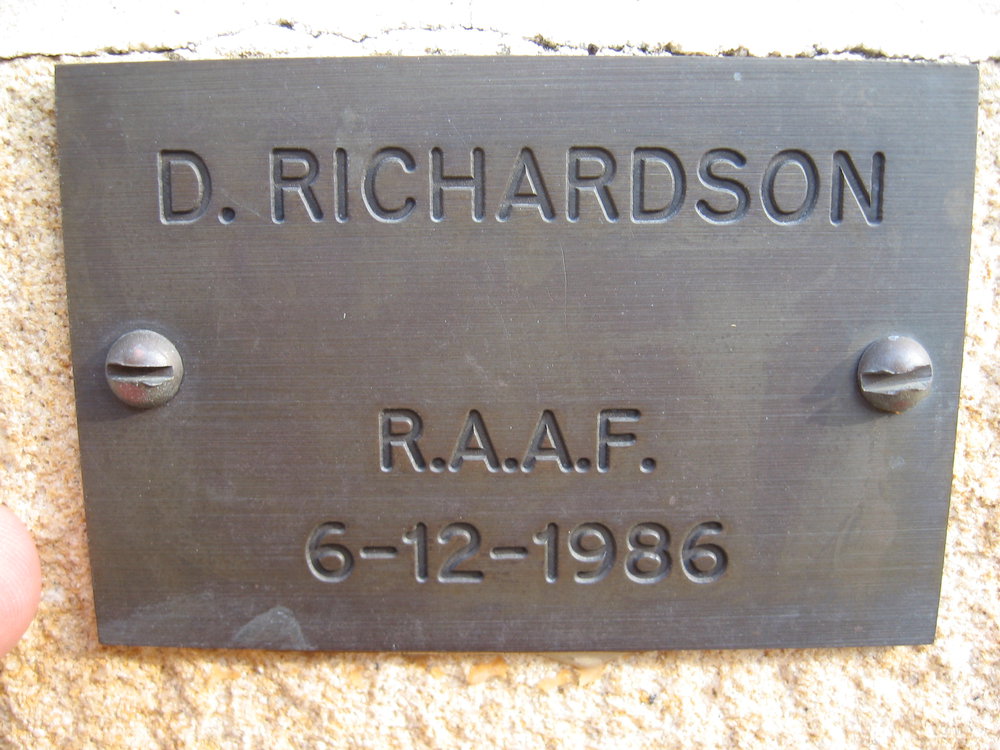 Plaque - Richardson, D. (RAAF)