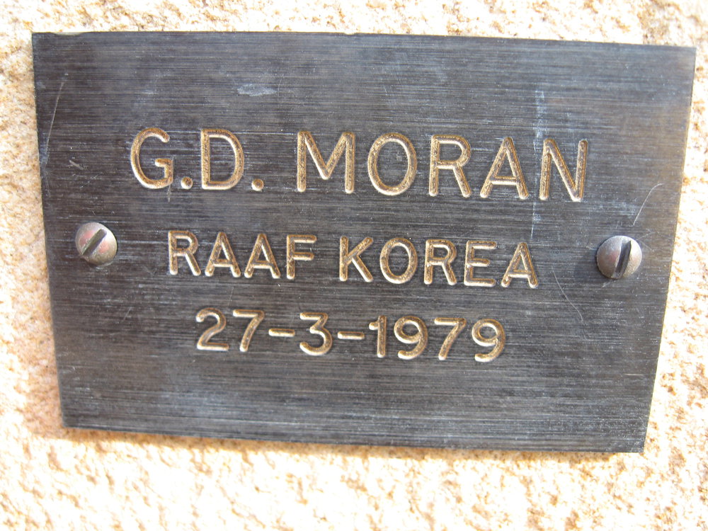 Plaque - Moran, George David (RAAF)