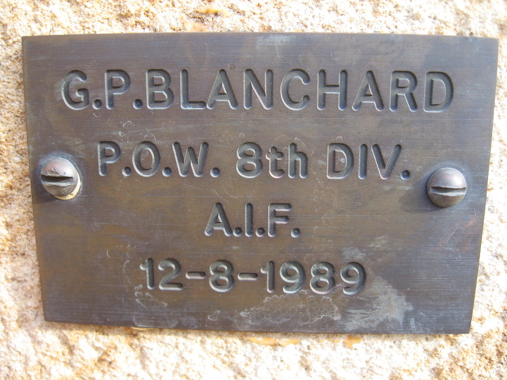 Plaque - Blanchard, Guy Patrick (POW, AIF)