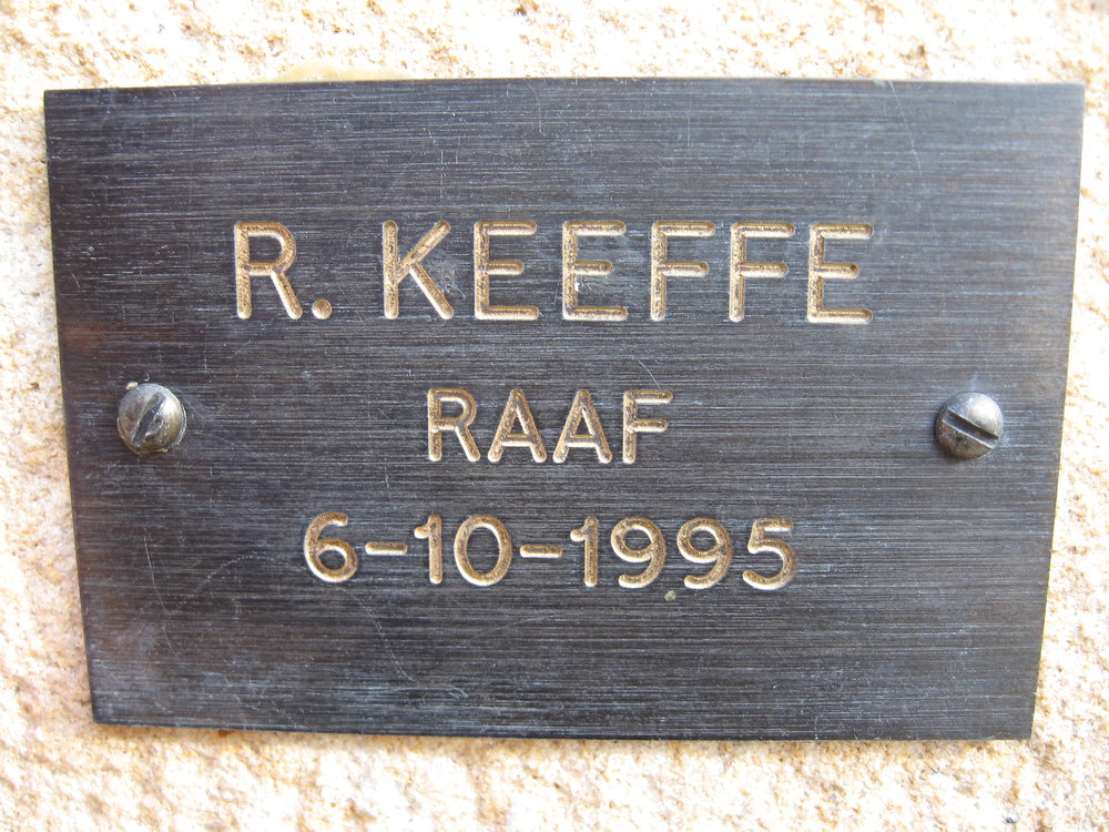 Plaque - Keeffe, Richard Edward (RAAF)