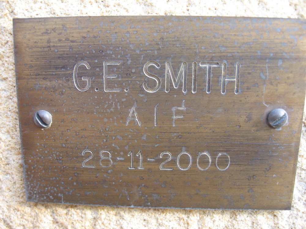 Plaque - Smith, George Edward (AIF)