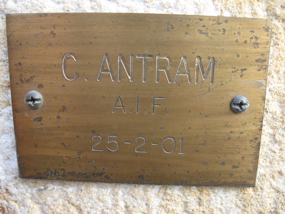 Plaque - Antram, Colin (AIF)