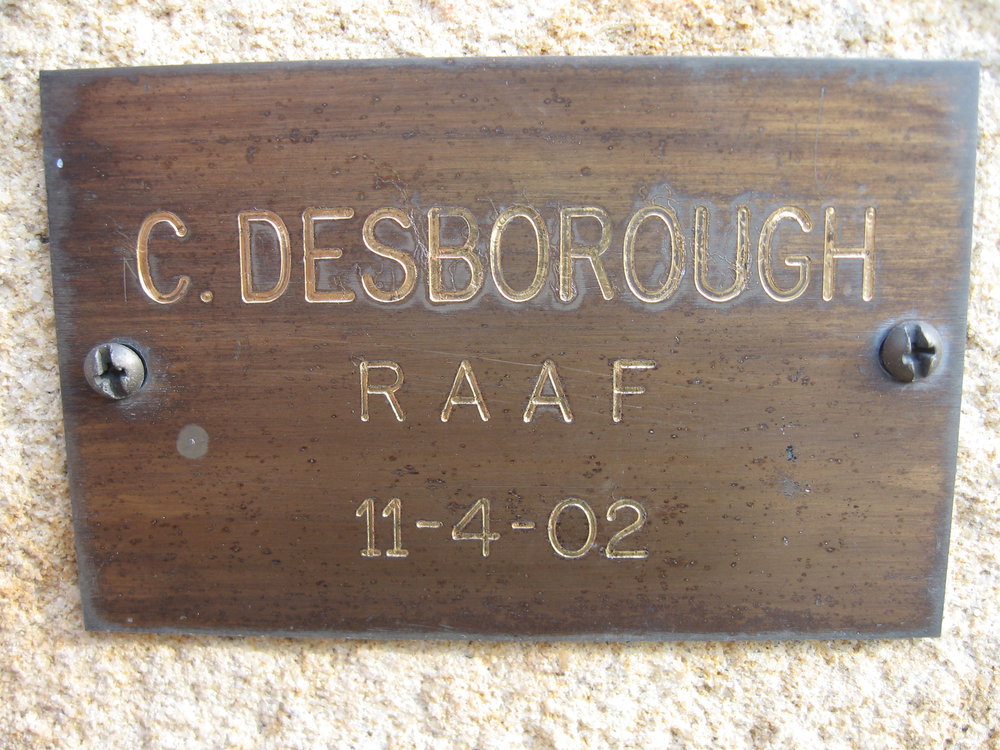 Plaque - Desborough, Colin Howard (RAAF)