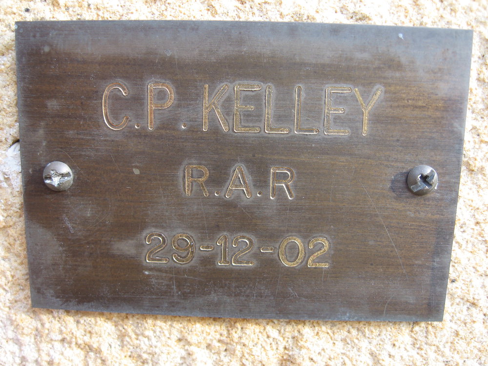 Plaque - Kelly, Colin Patrick (RAR)