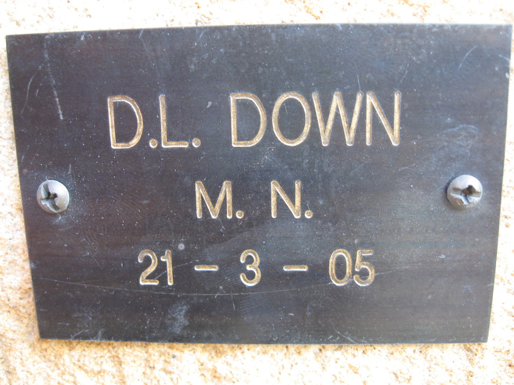 Plaque - Down, D.L. (MN)