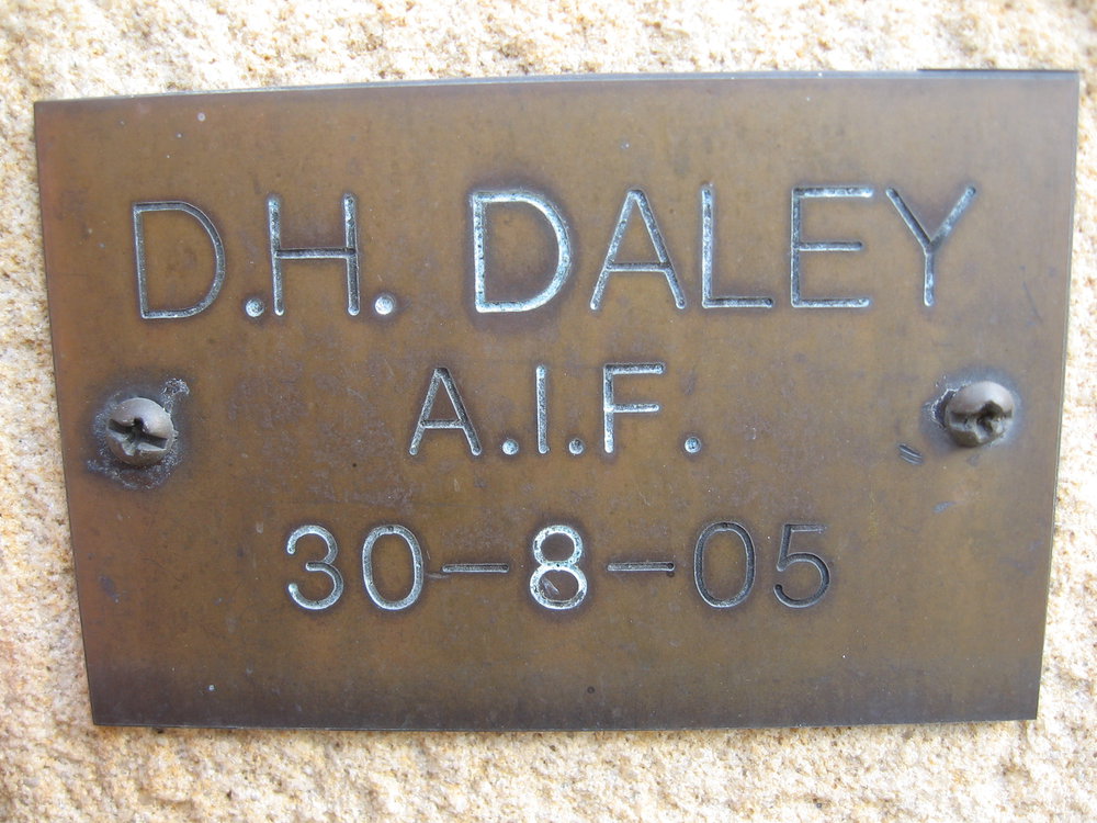 Plaque - Daley, D.H. (AIF)