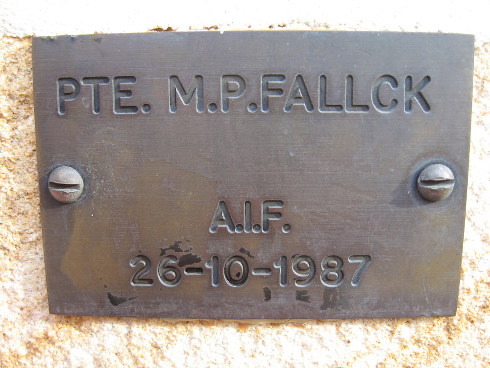 Plaque - Fallick, Mervin Phillip (AIF)