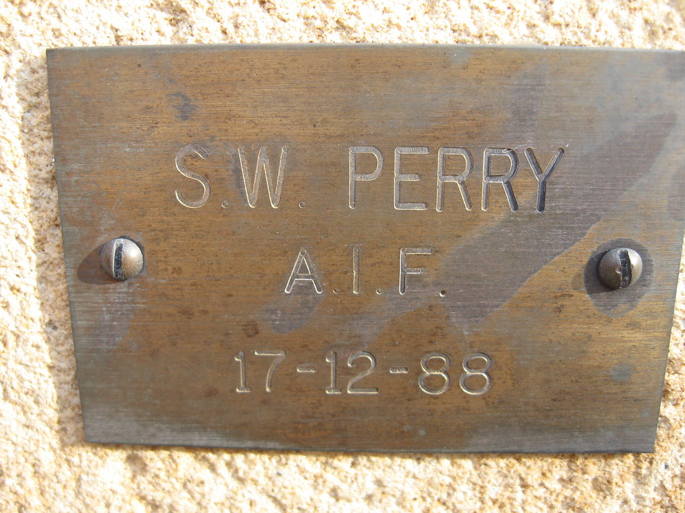 Plaque - Perry, Sydney William (AIF)
