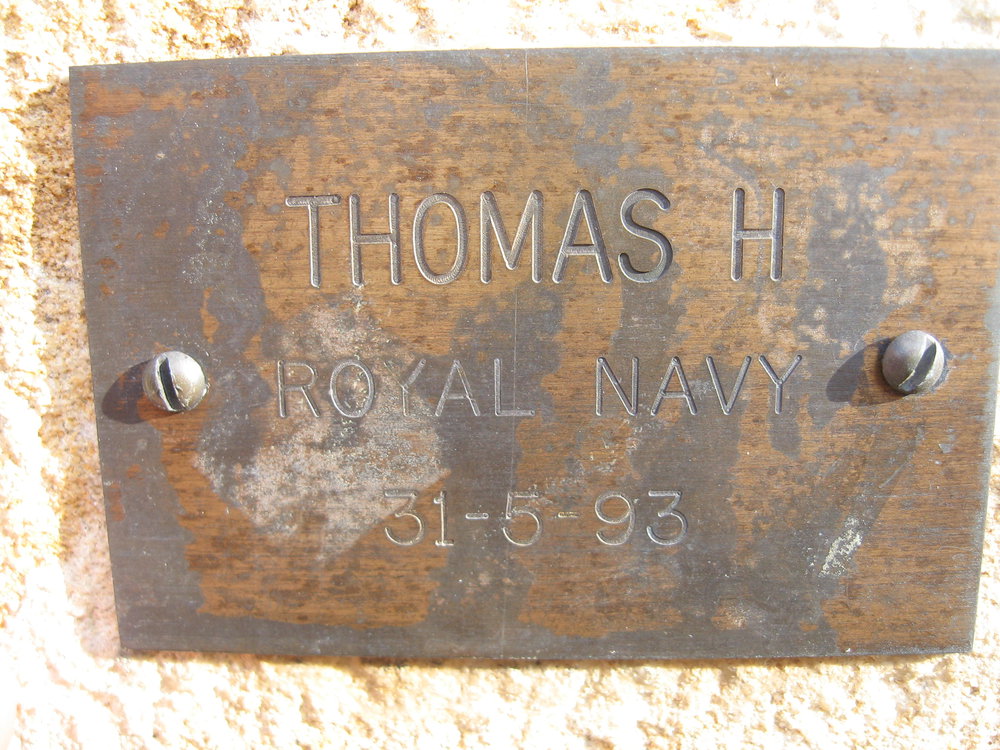 Plaque - Thomas, H. (Royal Navy)