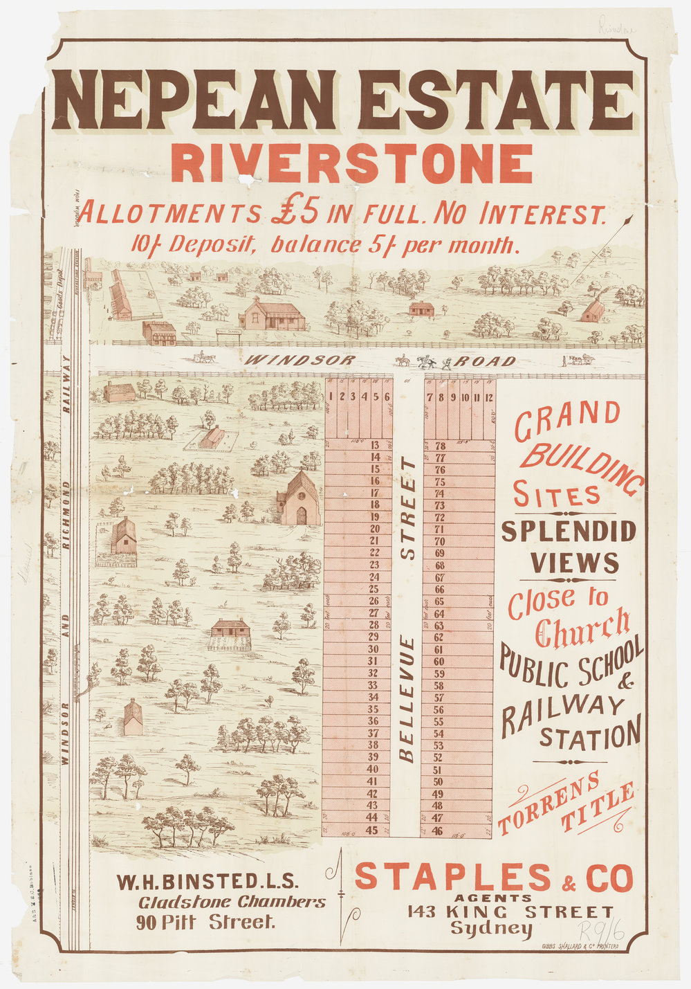 Nepean Estate, Riverstone, 1884