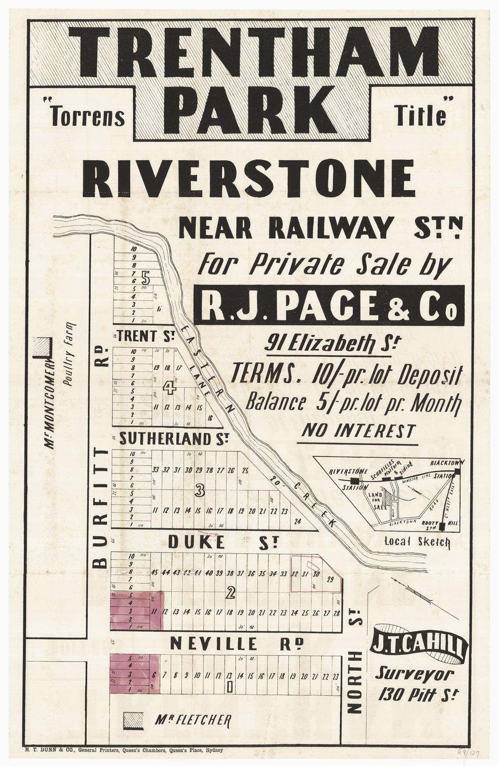 Trentham Park, Riverstone, 1886