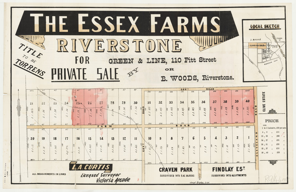 The Essex Farms, Riverstone, c1888
