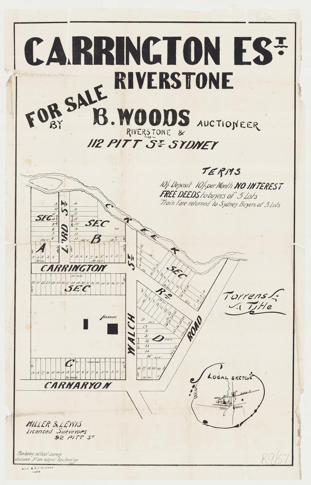 Carrington Estate, Riverstone, c1886
