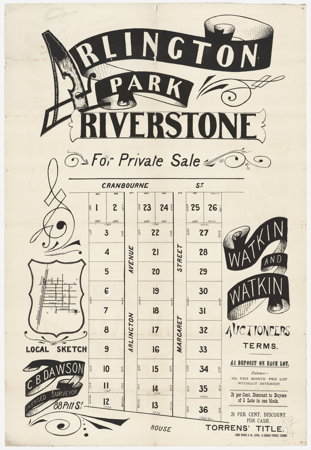 Arlington Park, Riverstone, 1885