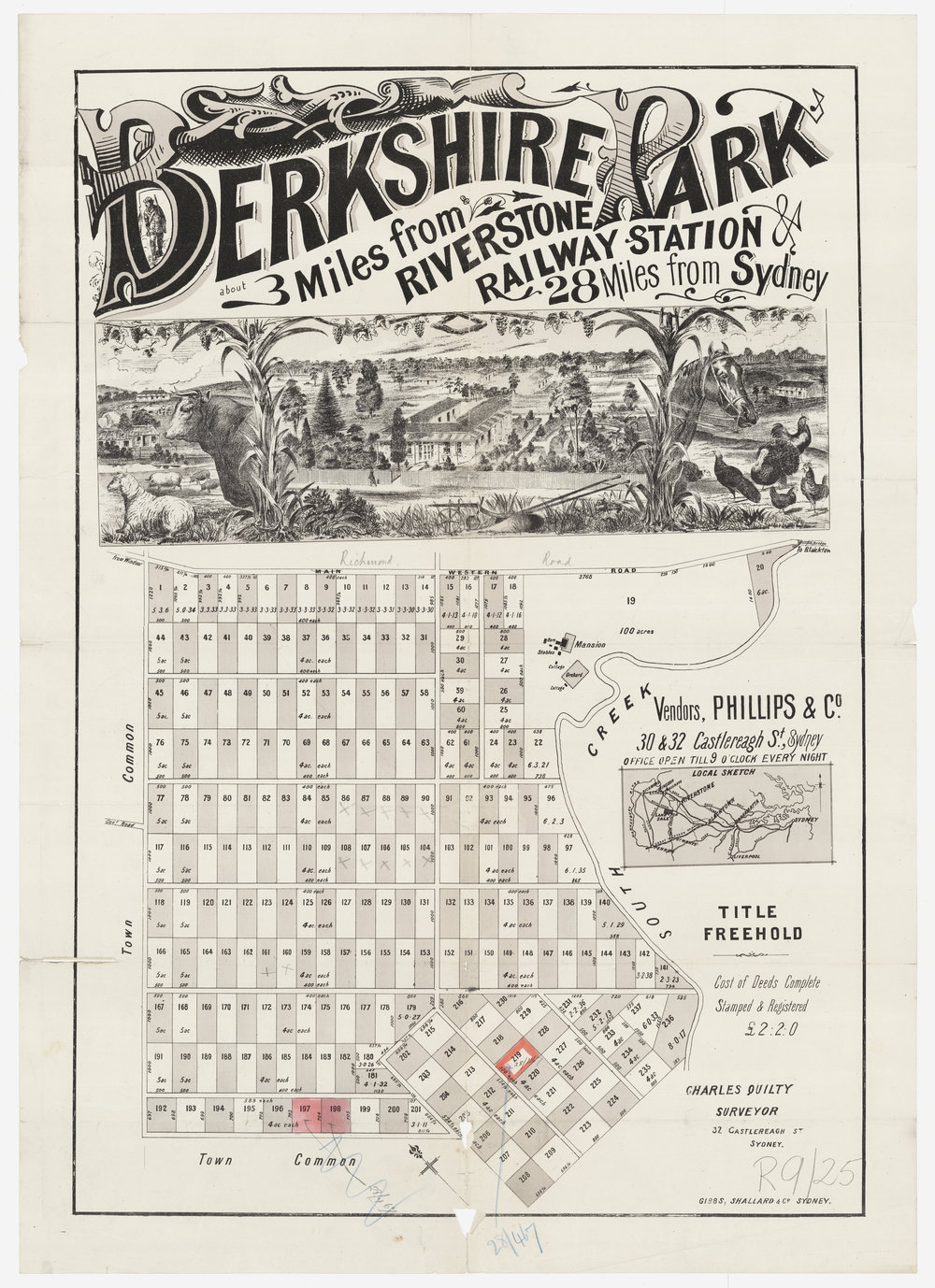 Berkshire Park, Richmond Road Riverstone, 1886