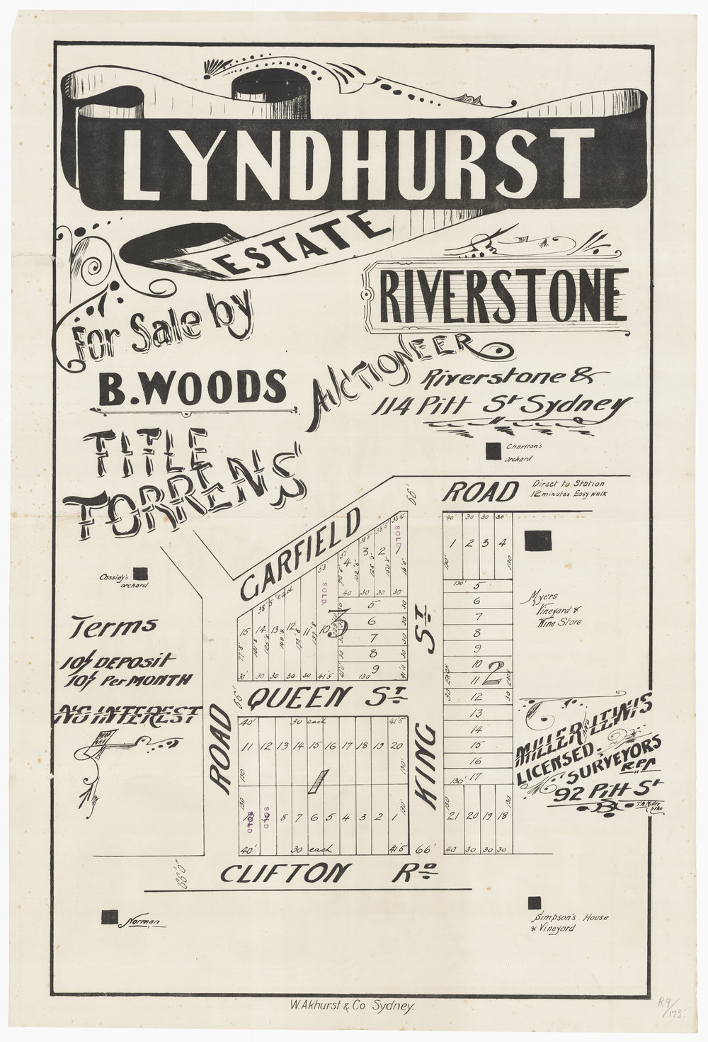 Lyndhurst Estate, Riverstone, c1889