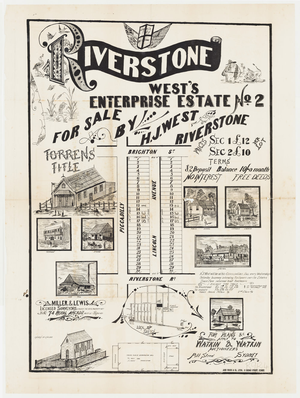West's Enterprise Estate No 2, Riverstone, 1885