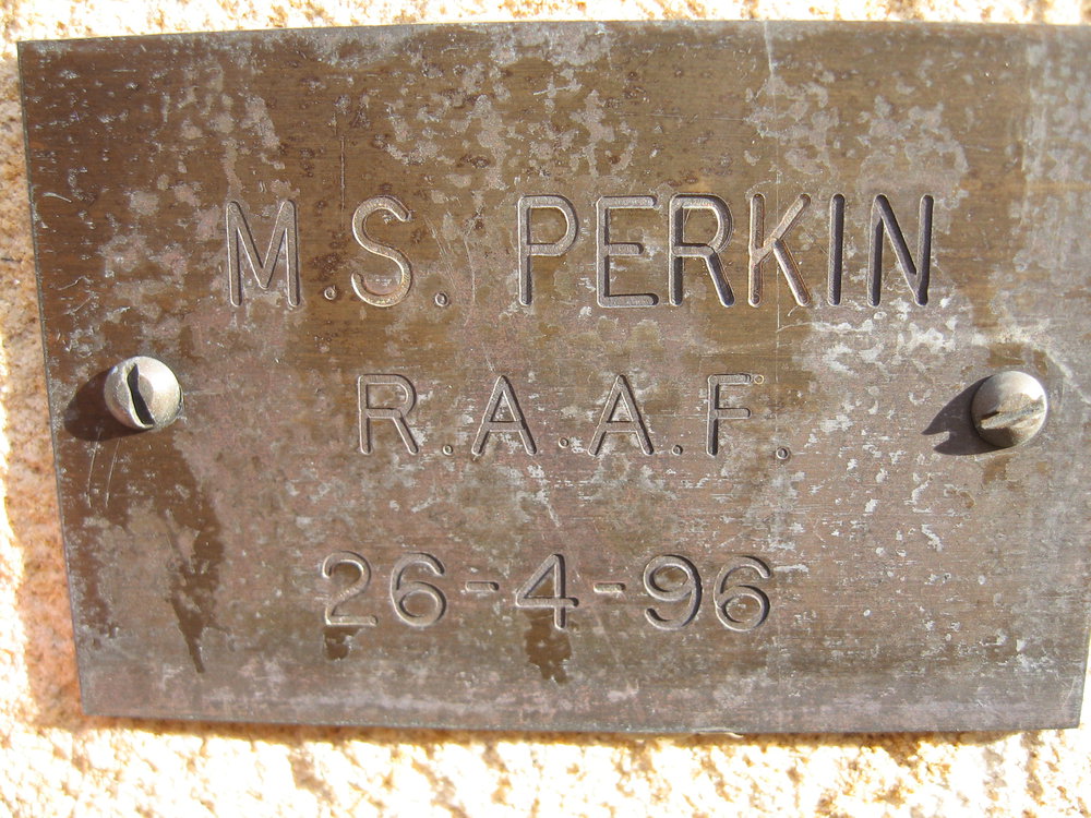 Plaque - Perkin, Malcolm Steele (RAAF)
