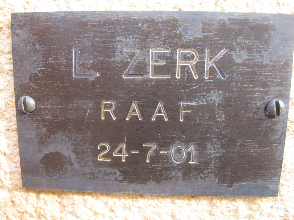 Plaque - Zerk, Laurence (RAAF)